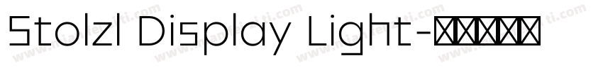 Stolzl Display Light字体转换